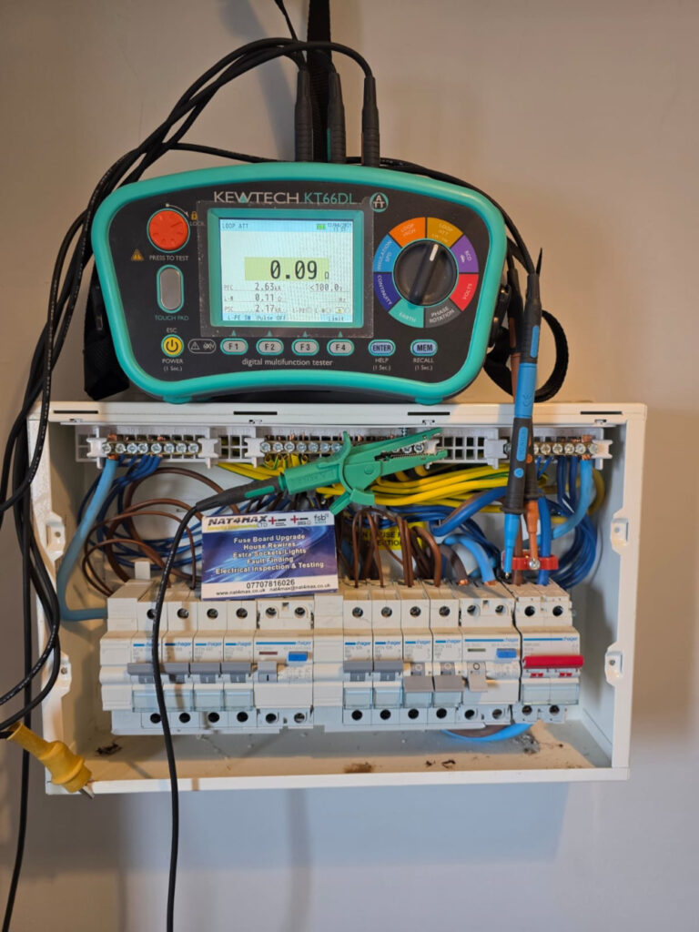 Read more about the article Electrician Corby | What Does an EICR Include? (UK 2025 Guide)