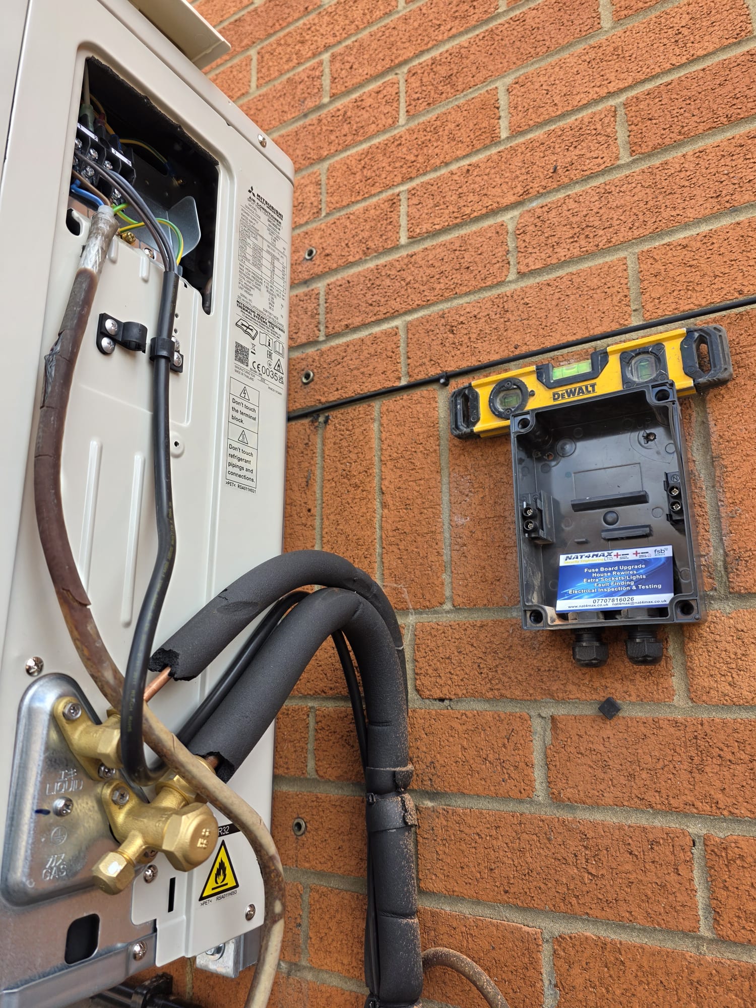 Read more about the article Electrician Corby | Power for heat pump in Corby